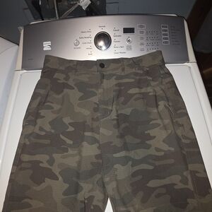 George Men's Olive Camouflage Cargo Pants